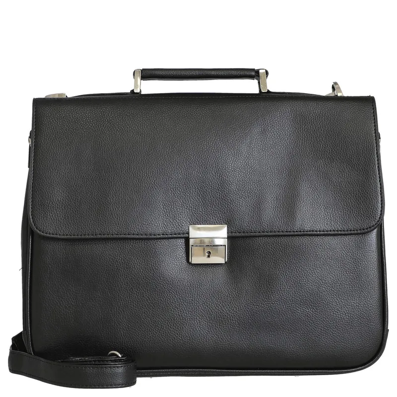 D&N Basic Line PU - Aktentasche 40 cm (schwarz)