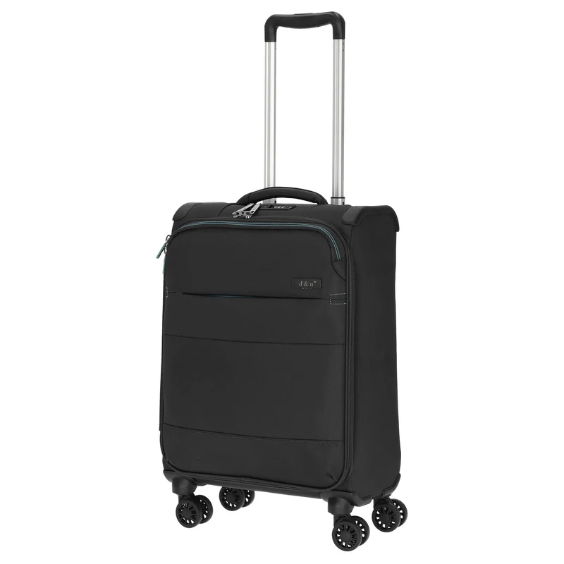 D&N Travel Line 9004 - 4-Rollen-Kabinentrolley S 55 cm (schwarz)