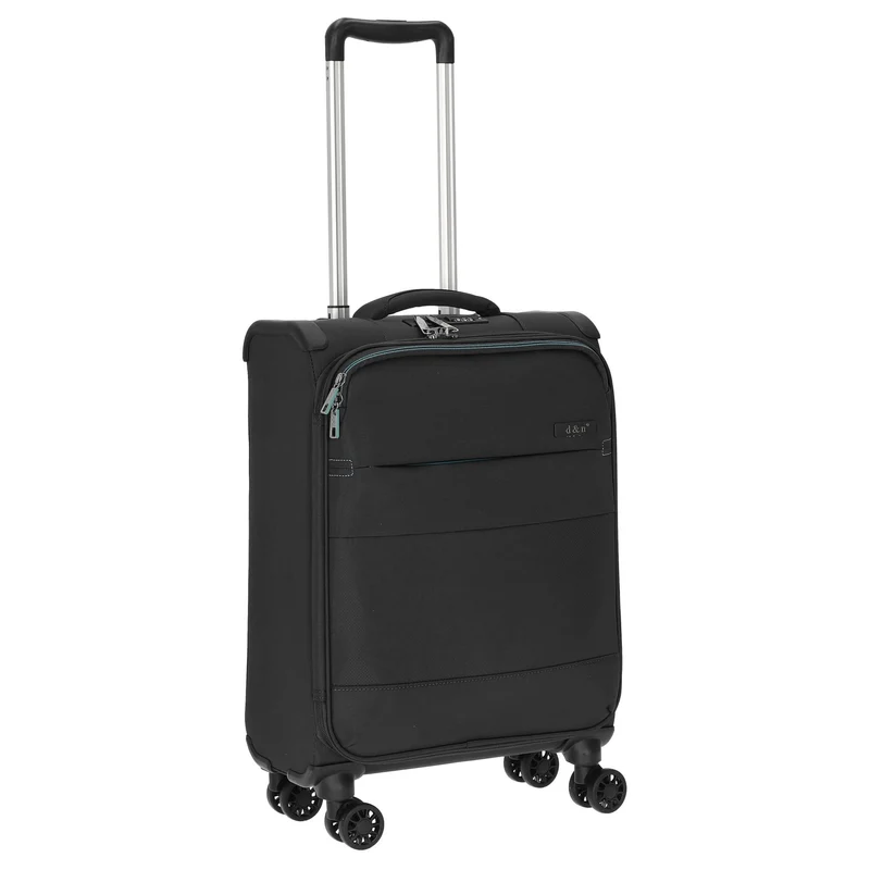 D&N Travel Line 9004 - 4-Rollen-Kabinentrolley S 55 cm (schwarz)