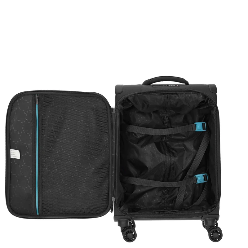 D&N Travel Line 9004 - 4-Rollen-Kabinentrolley S 55 cm (schwarz)