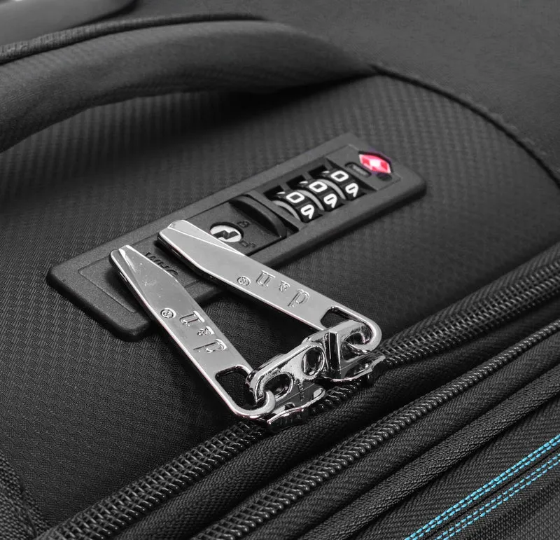 D&N Travel Line 9004 - 4-Rollen-Kabinentrolley S 55 cm (schwarz)