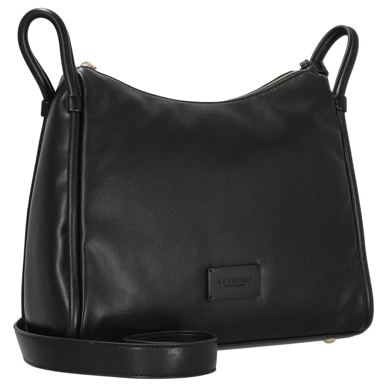 Seidenfelt Kaavi - Umhängetasche 30 cm (black/gold)