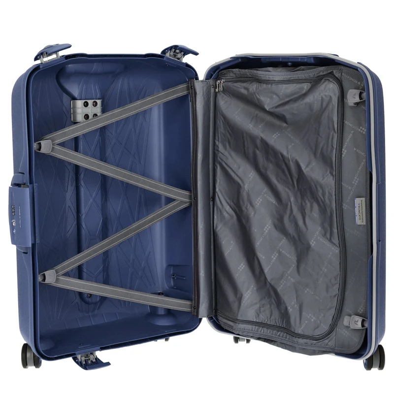 Roncato Light - 4-Rollen-Trolley M 68 cm (navy)