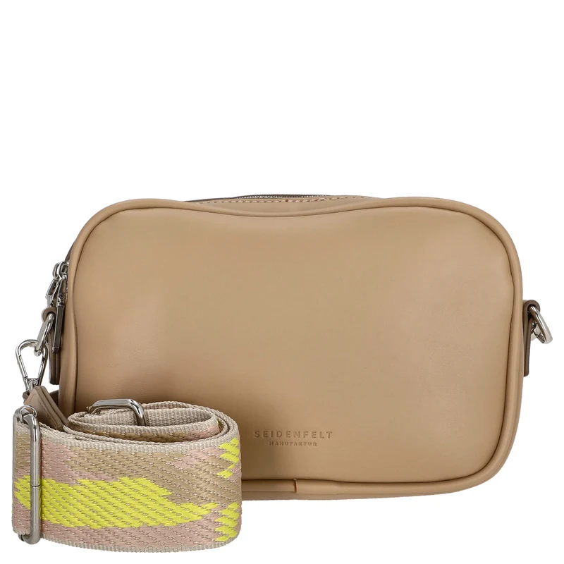 Seidenfelt Hede Box Crossbody - Umhängetasche 21 cm (almond)
