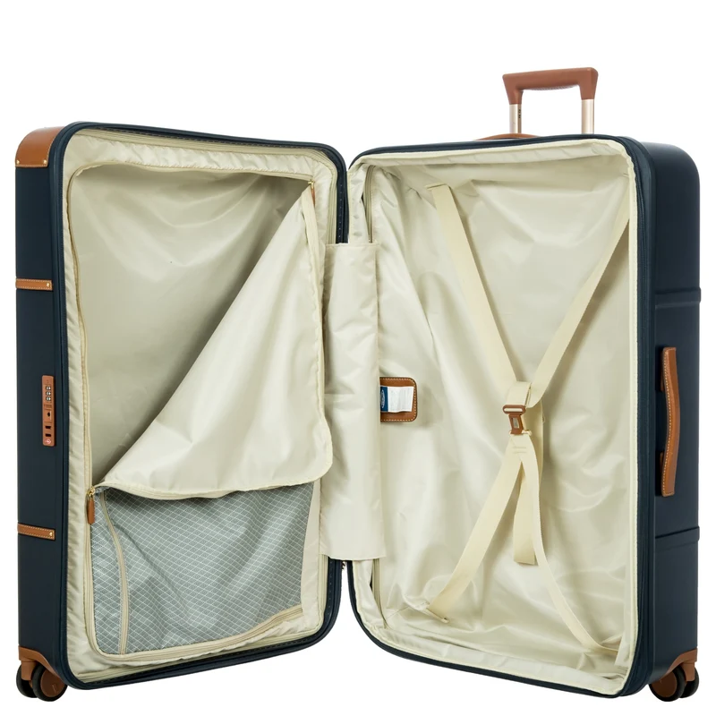 Brics Bellagio - 4-Rollen-Trolley 82 cm erw. recycelt (blue/tan)