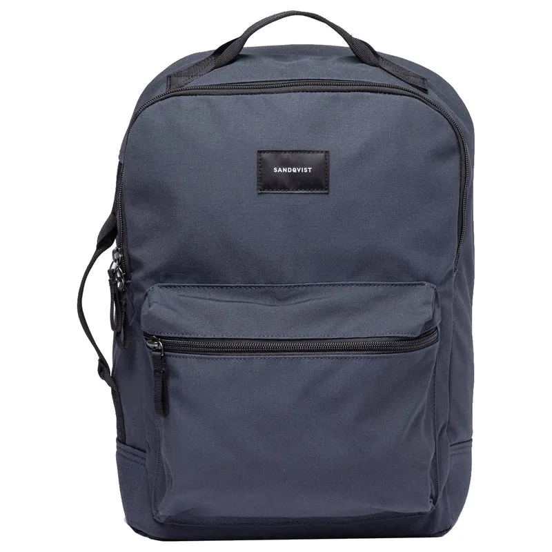 Sandqvist August - Rucksack 13" 40 cm (navy with black webbing)
