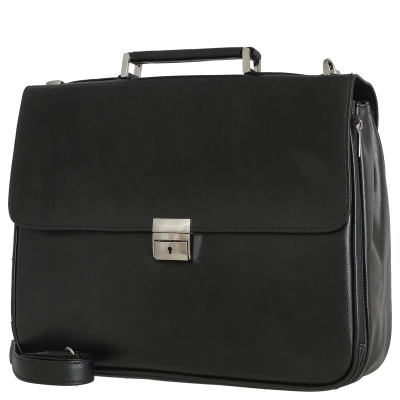 D&N Basic Line PU - Aktentasche 40 cm (schwarz)