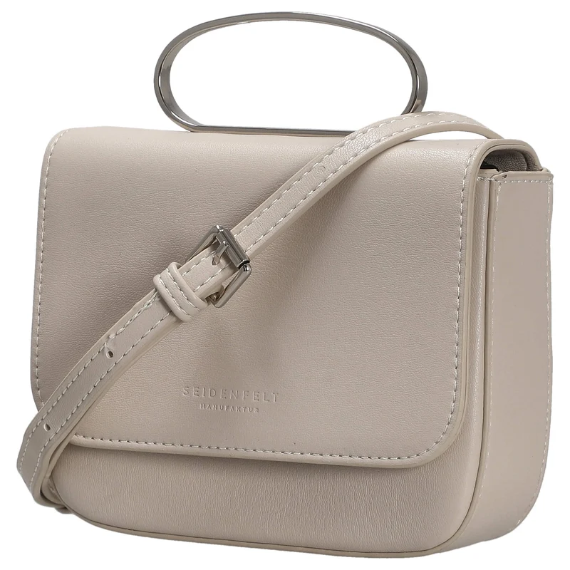 Seidenfelt SFM227 Crossbag - Umhängetasche 16 cm (cream/silver)