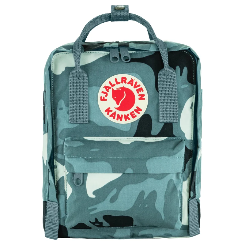 Fjällräven Kånken Graphics Mini - Rucksack 29 cm (nimbus blue-hidden animals)