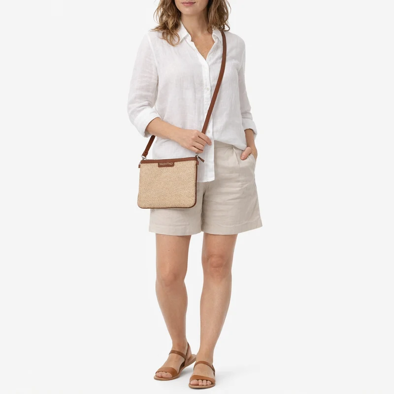 Valentino Demetra Pochette - Umhängetasche 30 cm (naturale/cuoio)
