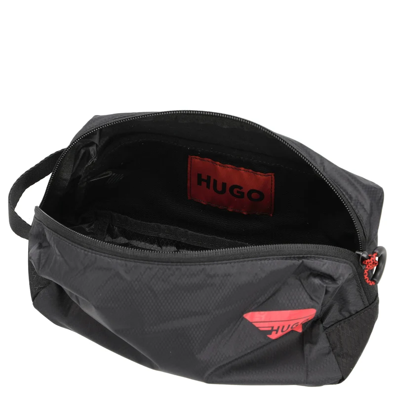 HUGO Tronic M Washbag - Kulturbeutel 22 cm (black)