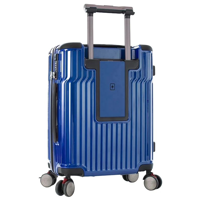 Heys Tekno - 4-Rollen-Kabinentrolley S 15.6" 53 cm USB (blue)