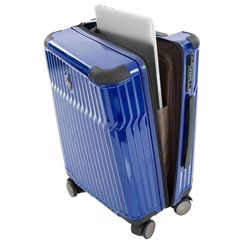 Heys Tekno - 4-Rollen-Kabinentrolley S 15.6" 53 cm USB (blue)