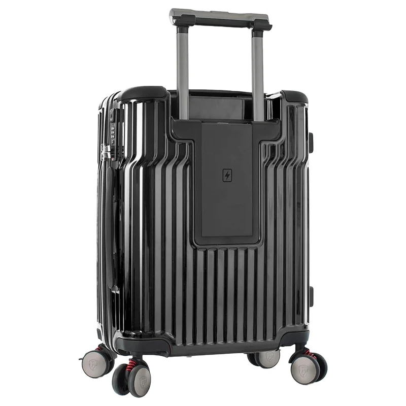 Heys Tekno - 4-Rollen-Kabinentrolley S 15.6" 53 cm USB (black)