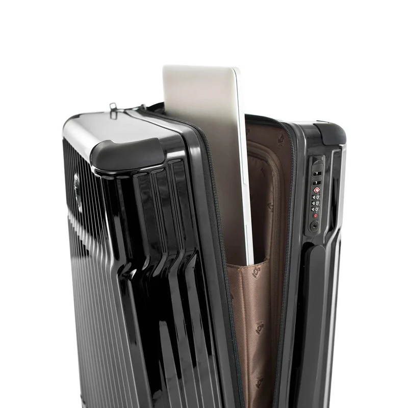 Heys Tekno - 4-Rollen-Kabinentrolley S 15.6" 53 cm USB (black)