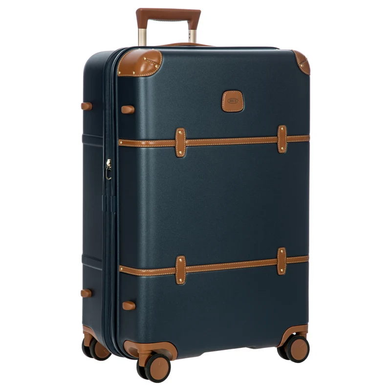 Brics Bellagio - 4-Rollen-Trolley 70.5 cm erw. recycelt (blue/tan)