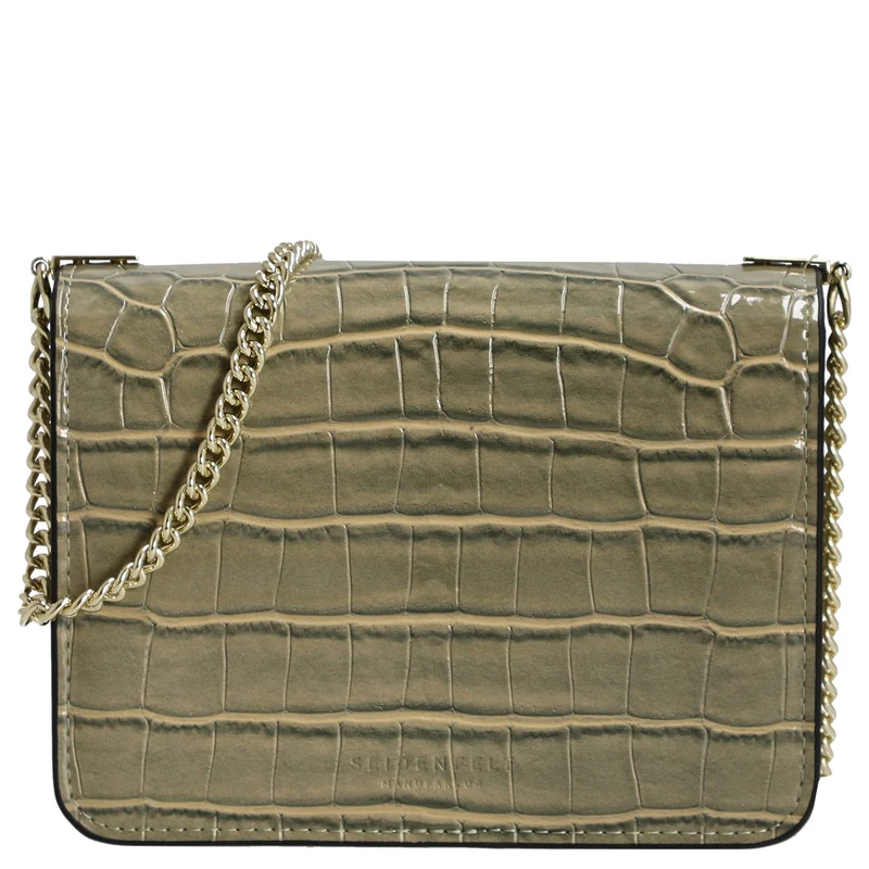 Seidenfelt Tuuli Small - Umhängetasche 17 cm (smoke green/gold)