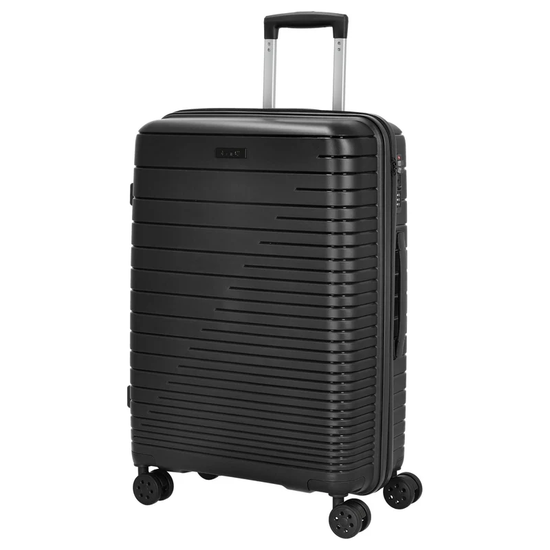 D&N Travel Line 4600 - 4-Rollen-Trolley M 65 cm (black)
