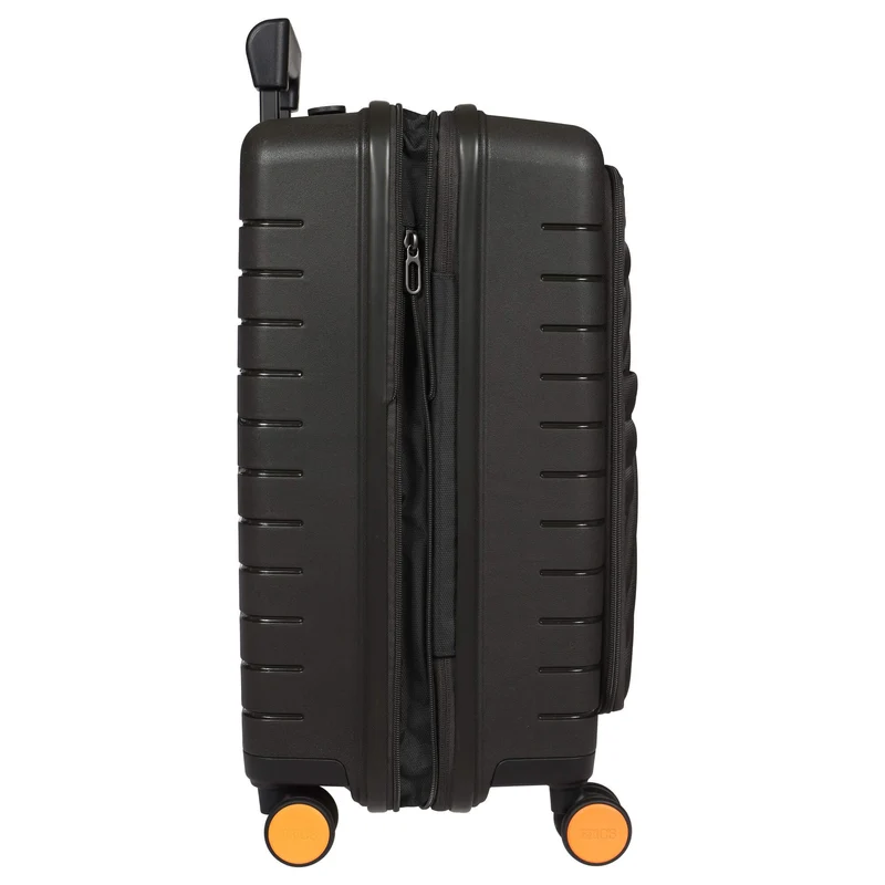 Brics BY Ulisse - 4-Rollen-Kabinentrolley mit Vortasche 55 cm erw. USB (olive)