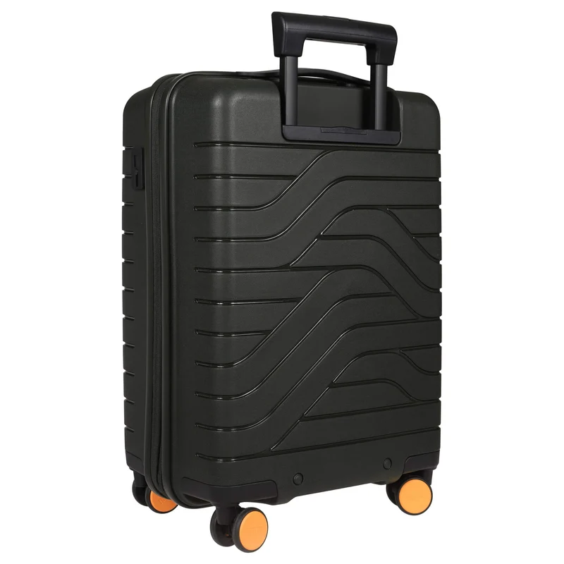Brics BY Ulisse - 4-Rollen-Kabinentrolley mit Vortasche 55 cm erw. USB (olive)