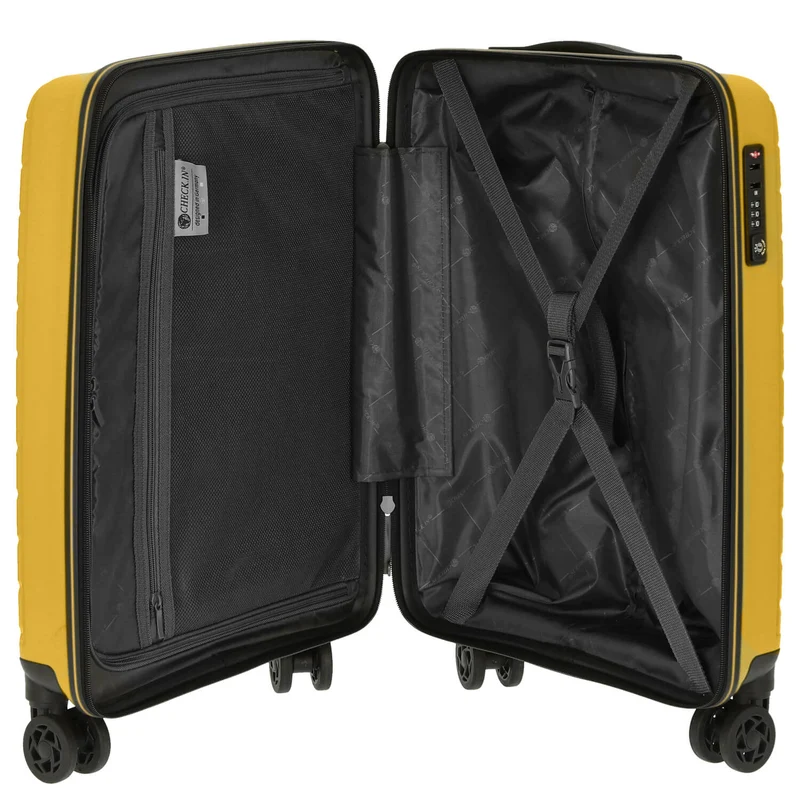 CHECK.IN Orlando - 4-Rollen-Kabinentrolley 55 cm (gelb)