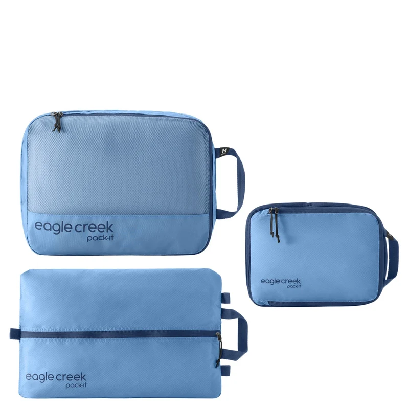 Eagle Creek Pack-It Essentials Set 3tlg. - Packsack (blue dawn)