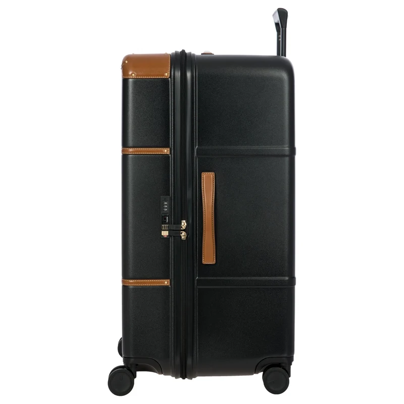 Brics Bellagio Trunk - 4-Rollen-Trolley 80 cm recycelt (black/tan)