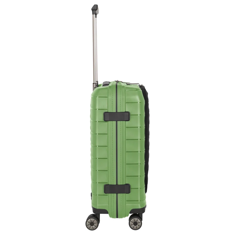 Travelite Mooby - 4-Rollen-Kabinentrolley mit Vortasche S 55 cm (grün)