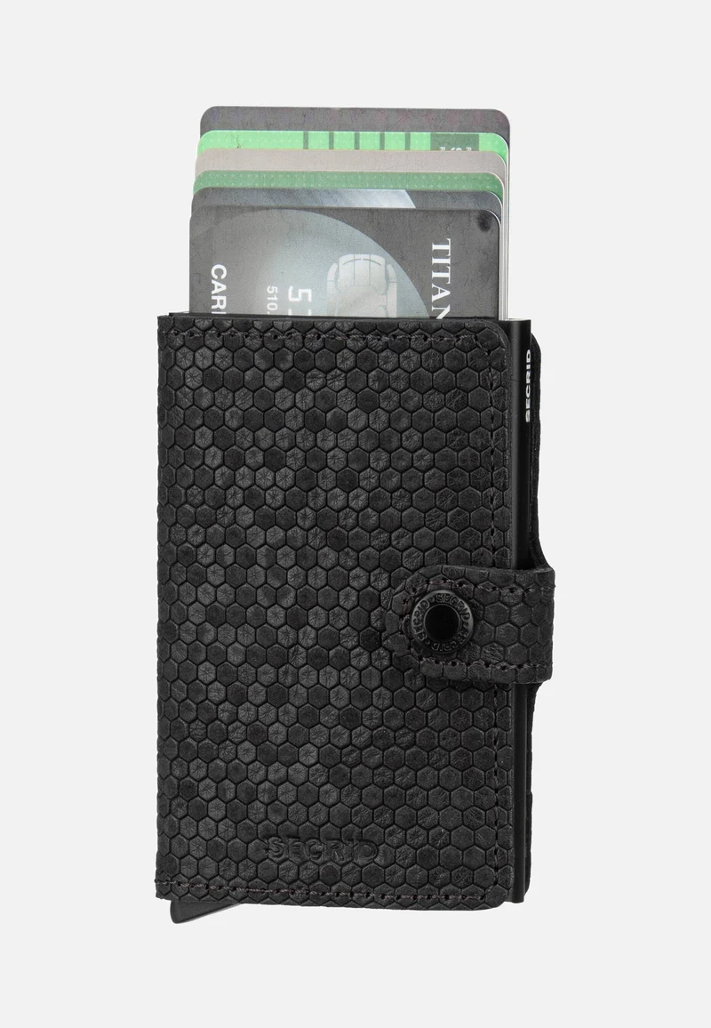 Miniwallet Hexagon Black - Portemonnaie