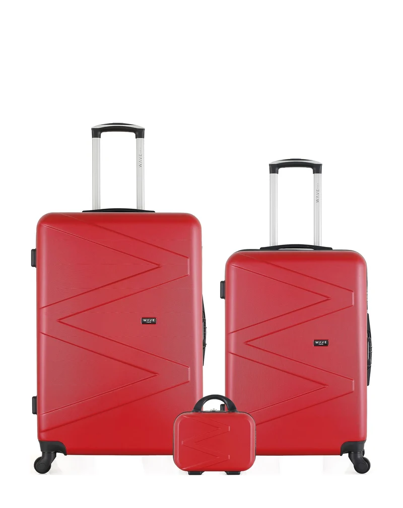 WAVE PARIS - 2er-Pack: Mittelgroßer Koffer und Handgepäck AMAZONE