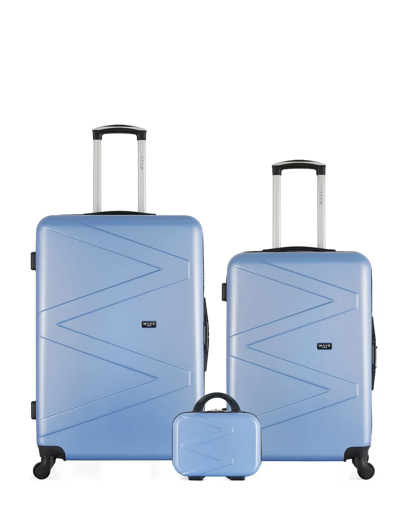WAVE PARIS - 2er-Pack: Mittelgroßer Koffer und Handgepäck AMAZONE