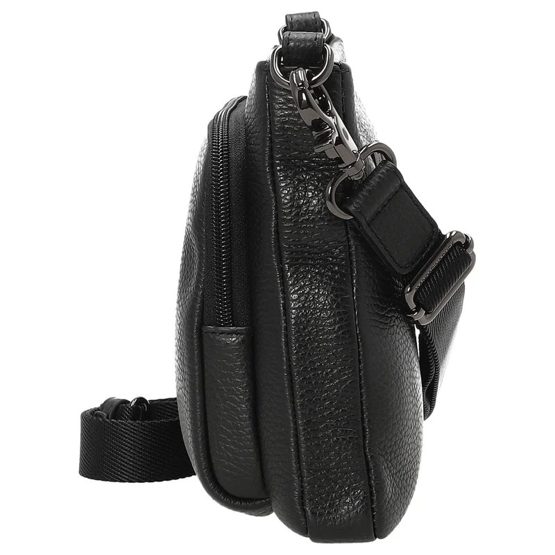 Mandarina Duck Mellow Leather - Umhängetasche 23 cm (nero)
