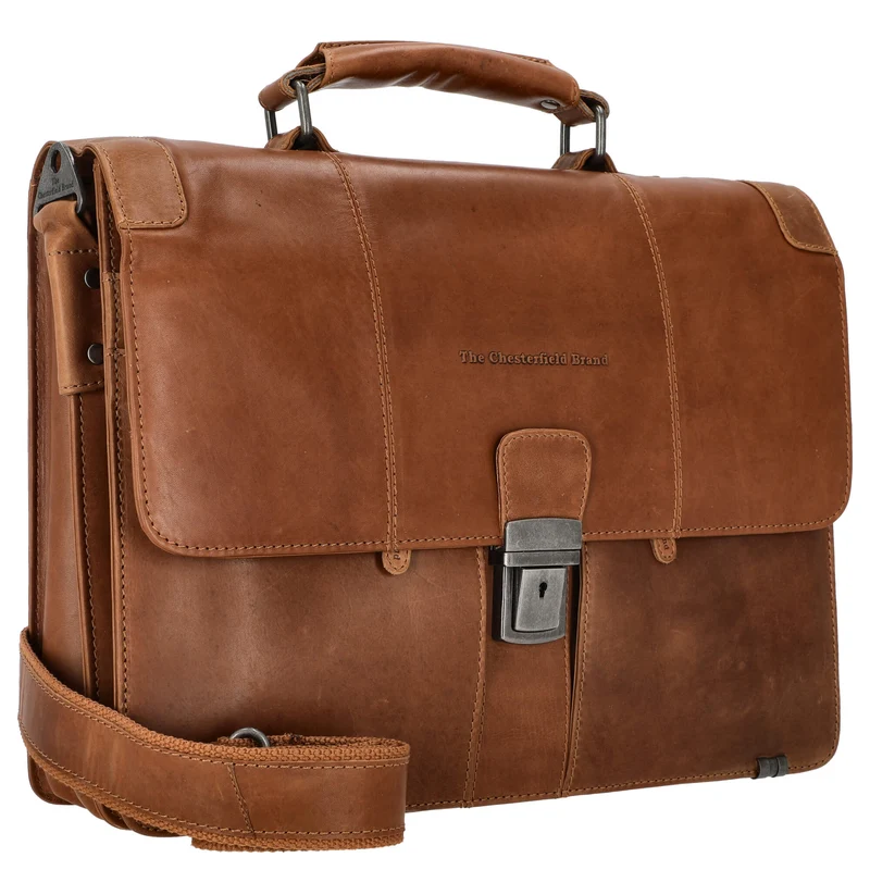 The Chesterfield Brand Stuttgart - Aktentasche 14" 38 cm (cognac)