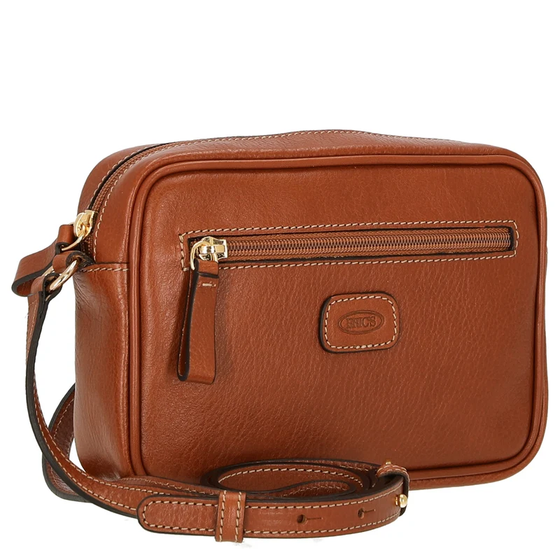 Brics Life Pelle - Umhängetasche 21 cm (cognac)