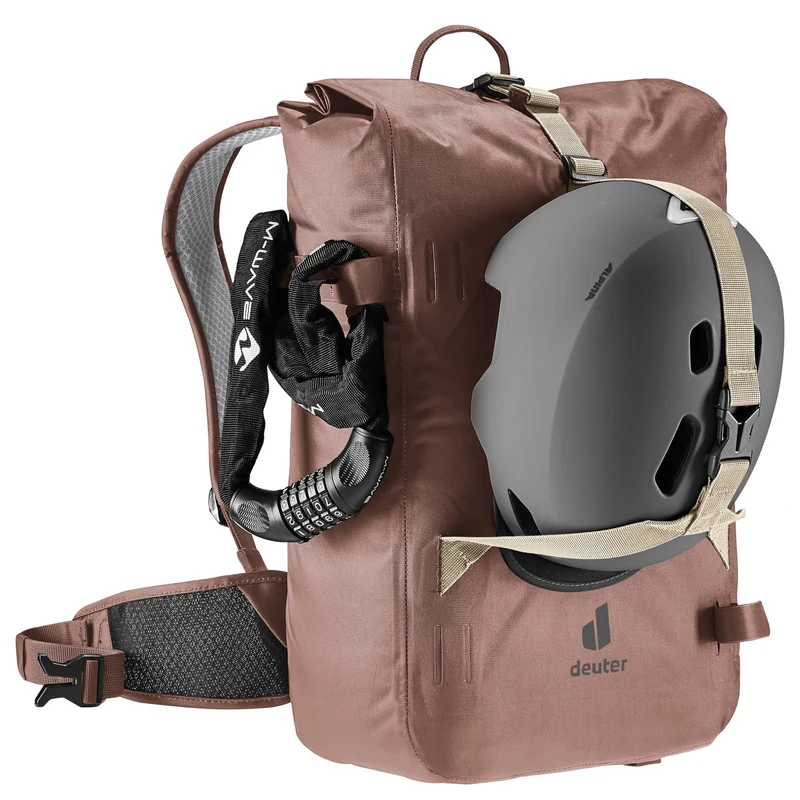 Deuter Amager 25+5 - wasserdichter Fahrradrucksack 15" 48 cm (raisin)