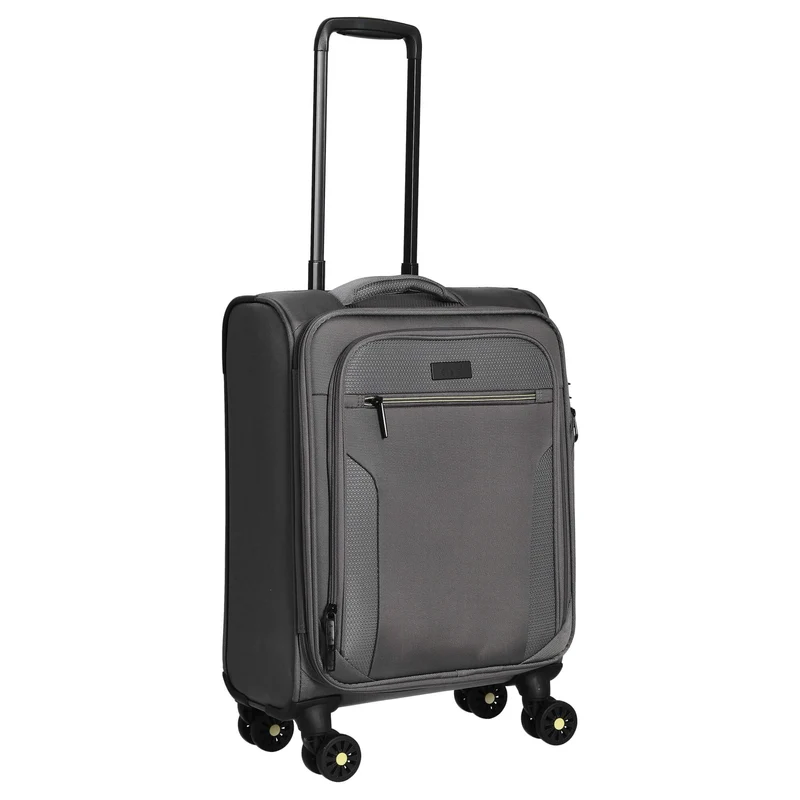 D&N Travel Line 9704 - 4-Rollen-Kabinentrolley S 55 cm (grey)