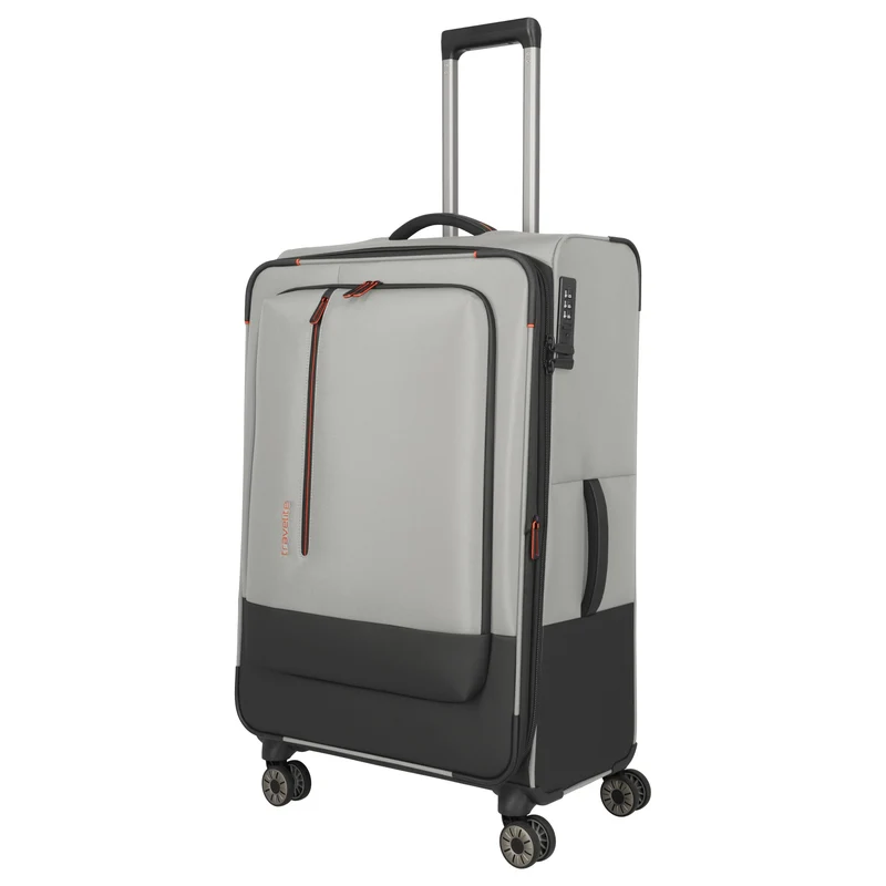 Travelite Crosslite - 4-Rollen-Trolley L 77 cm erw. (natur)