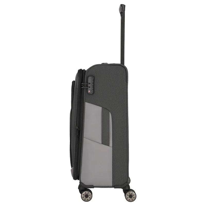 Travelite Viia - 4-Rollen-Trolley M 67 cm erw. (Schiefer)
