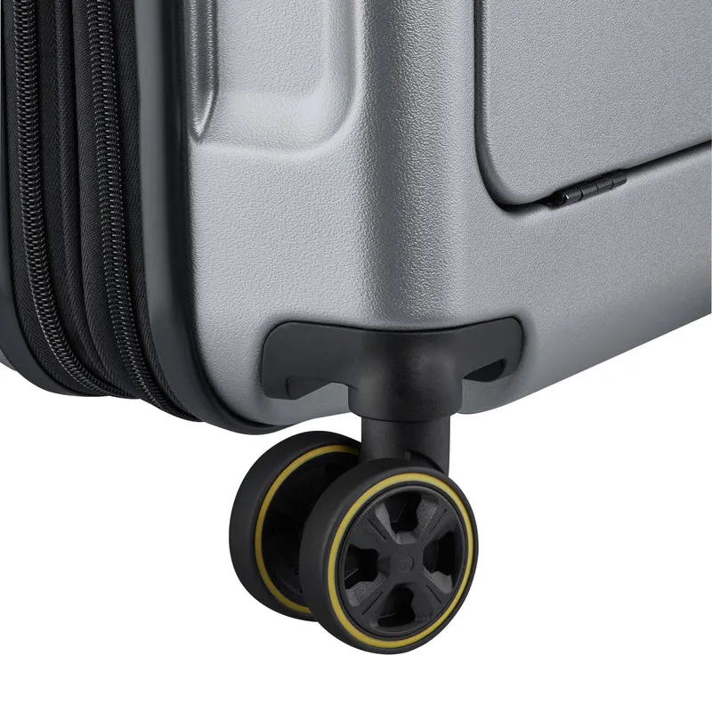 Delsey Paris Turenne 2.0 - 4-Rollen-Kabinentrolley mit Vortasche 55 cm USB erw. (silber)