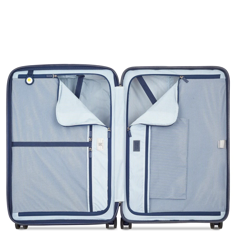 Delsey Paris Cadence - 4-Rollen-Trolley 76 cm erw. (elfenbein/blau)