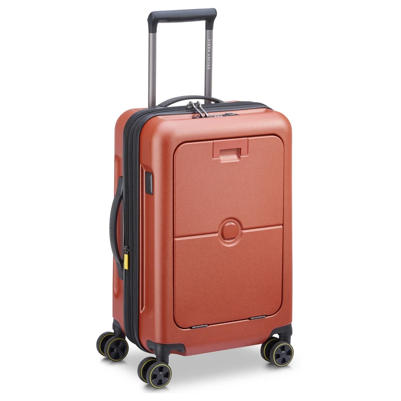 Delsey Paris Turenne 2.0 - 4-Rollen-Kabinentrolley mit Vortasche 55 cm USB erw. (backstein)