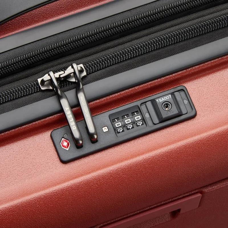 Delsey Paris Turenne 2.0 - 4-Rollen-Kabinentrolley mit Vortasche 55 cm USB erw. (backstein)