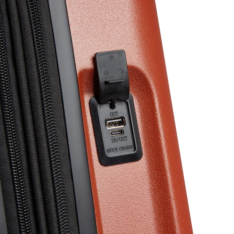 Delsey Paris Turenne 2.0 - 4-Rollen-Kabinentrolley mit Vortasche 55 cm USB erw. (backstein)