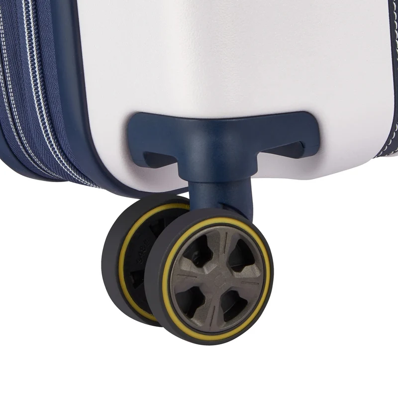 Delsey Paris Cadence - 4-Rollen-Kabinentrolley Slim 55 cm erw. (elfenbein/blau)