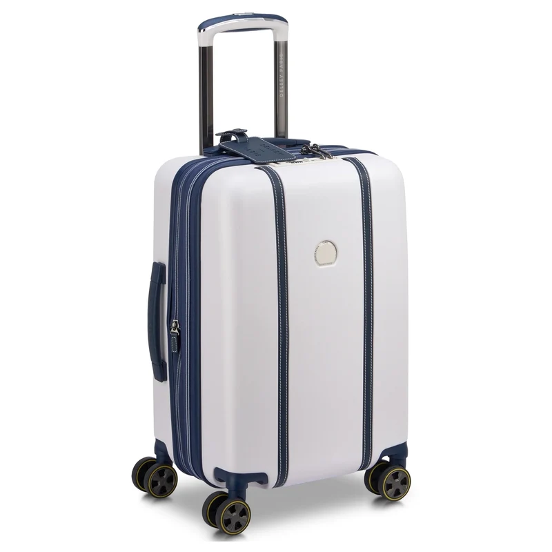 Delsey Paris Cadence - 4-Rollen-Kabinentrolley 55 cm erw. (elfenbein/blau)