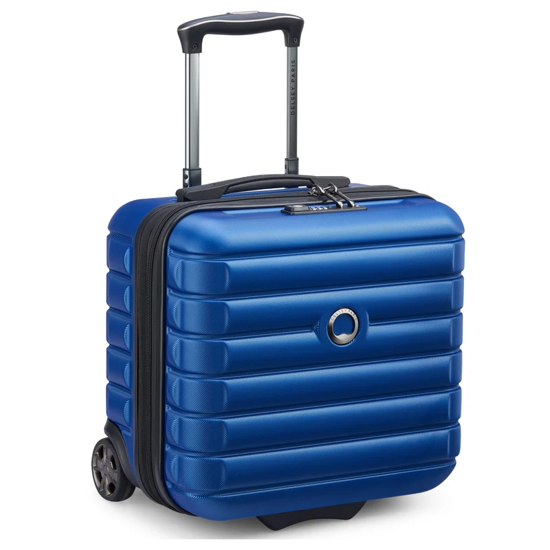 Delsey Paris Shadow 5.0 - 2-Rollen-Businesstrolley 38 cm erw. (blau)