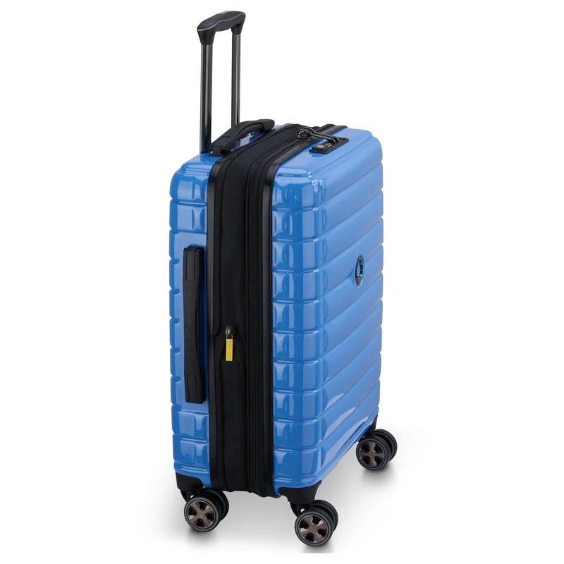 Delsey Paris Shadow 5.0 - 4-Rollen-Kabinentrolley Slim 55 cm erw. (marina)