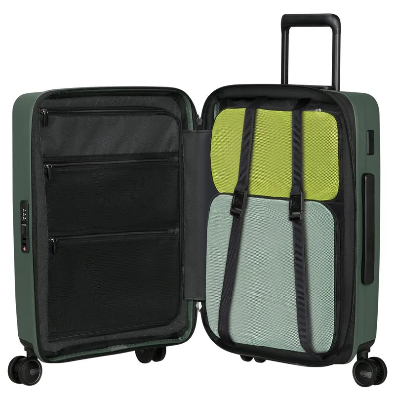 Samsonite Selection Restackd - 4-Rollen-Kabinentrolley 55 cm erw. (sage)