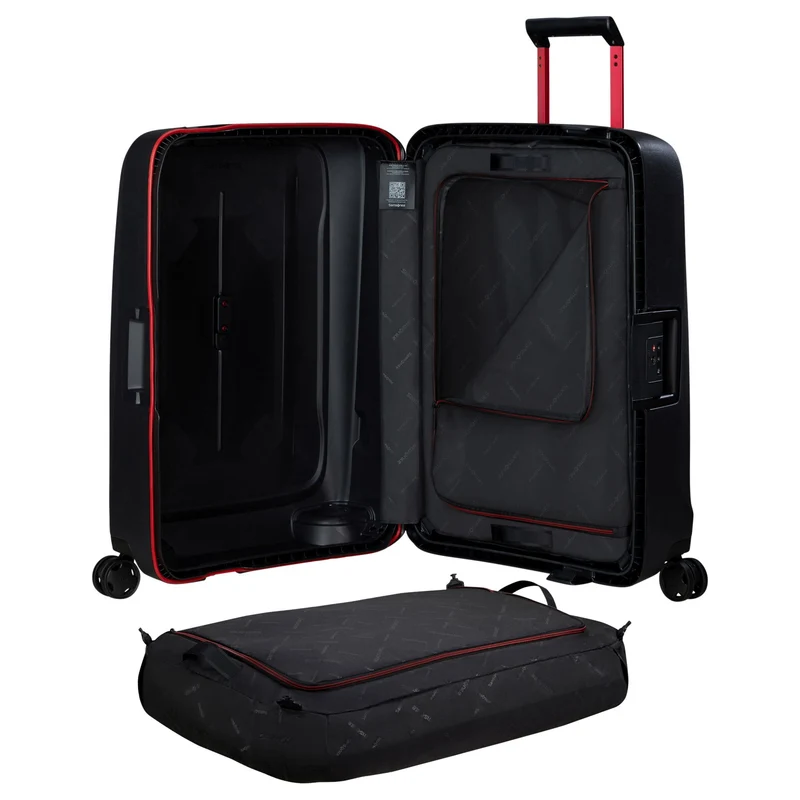 Samsonite Selection Essens - 4-Rollen-Trolley 69 cm (charcoal/red)