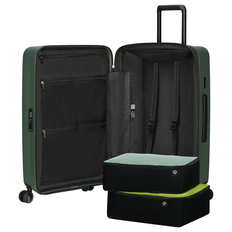 Samsonite Selection Restackd - 4-Rollen-Trolley M 68 cm erw. (sage)